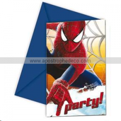 INVITATION - Spiderman x 6...