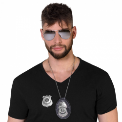POLICIER - Lunette, badge,...