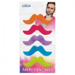 POSTICHE - Moustache fluo x...