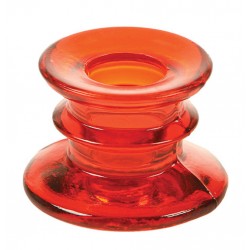 BOUGEOIR - Orange (en verre...