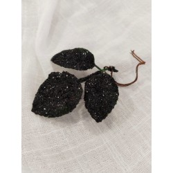 FEUILLE - Pailletée noir x...