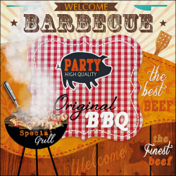 SERVIETTE - Barbecue party...