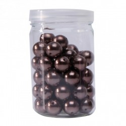 PERLE - Marron x 10 (en pvc...