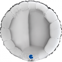 BALLON MYLARD - Rond argent...