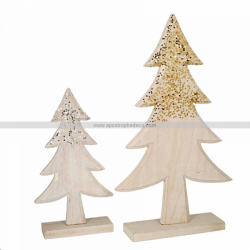 SAPIN - Bois cime pailletée...