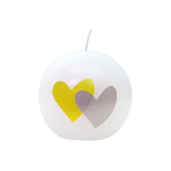 BOUGIE - Ronde double coeur...