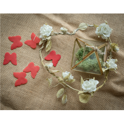 CONFETTIS - Papillon rouge...