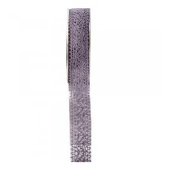 RUBAN - Mauve (en dentelle...