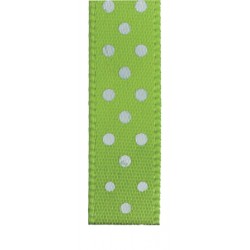 RUBAN - Vert Anis à pois...