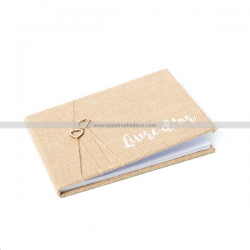 LIVRE D'OR - Jute et ruban...