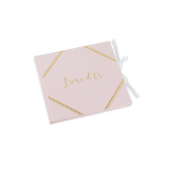 LIVRE D'OR - Rose poudré et...