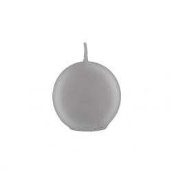 BOUGIE - Boule/ronde argent...