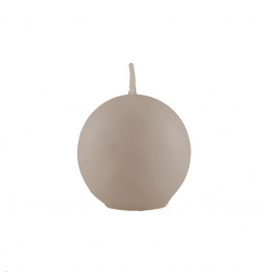 BOUGIE - Boule/ronde taupe...