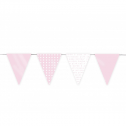 GUIRLANDE  Guinguette rose...