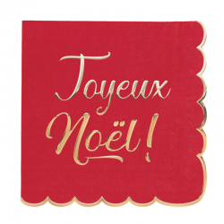 SERVIETTE - Joyeux Noël...