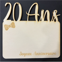 Carte bois - 15/15cm - 20...