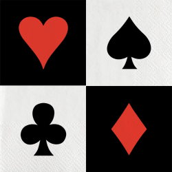 SERVIETTE - Casino x 16...