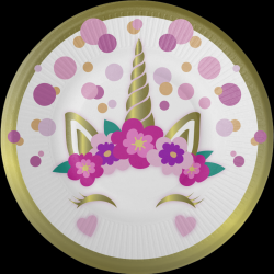 ASSIETTE - Licorne x 8 (en...
