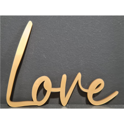 LETTRAGE/MOT - Love doré/or...