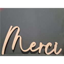 LETTRAGE/MOT - Merci taupe...