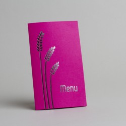 MENU - Fushia avec épi doré...