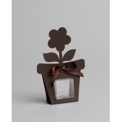 POT DE FLEUR -  Chocolat x 6