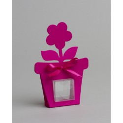 POT DE FLEUR -  Fushia  x 6