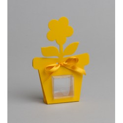 POT DE FLEUR - Jaune x 6
