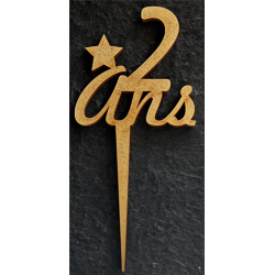 TOPPER - 2 ans (en bois 6cm...