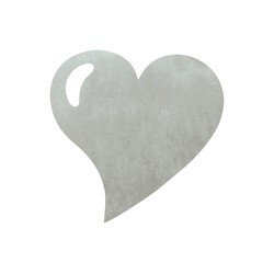SET DE TABLE - Coeur gris x...