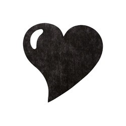 SET DE TABLE - Coeur noir x...