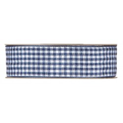 RUBAN - Vichy bleu marine...