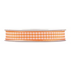 RUBAN - Vichy orange et...