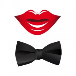 STICKER - Bouche/noeud x 60...