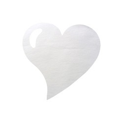 SET DE TABLE - Coeur blanc...