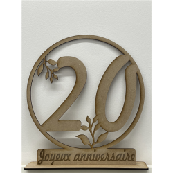 CENTRE DE TABLE - 20 ans...