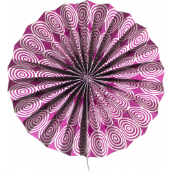 EVENTAIL - Spirale violet 30cm