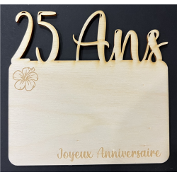 Carte bois - 15/15cm - 25...