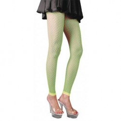 LEGGING - Résille vert fluo TU