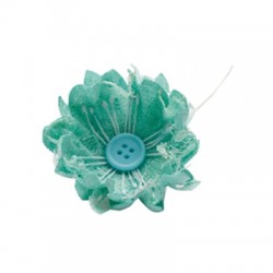 FLEUR - Vert d'eau  x 10...