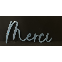 LETTRAGE/MOT - Merci bleu...