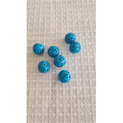 PERLE AJOUREE - Turquoise x 36