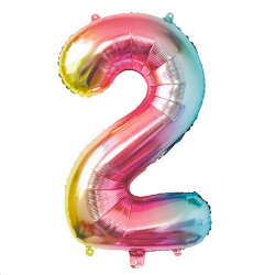 BALLON MYLARD - Chiffre 2...