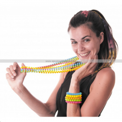 BRACELET - Perle bleu fluo...