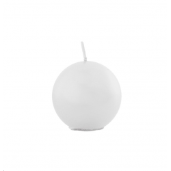 BOUGIE - Boule/ronde blanc...