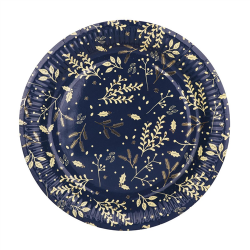 ASSIETTE - Végétal bleu...