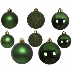 DECOR SAPIN - Boule vert...