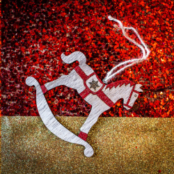 CHEVAL A BASCULE - Rouge...