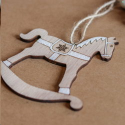 CHEVAL A BASCULE - Blanc...