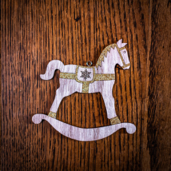 CHEVAL A BASCULE - Or/doré...